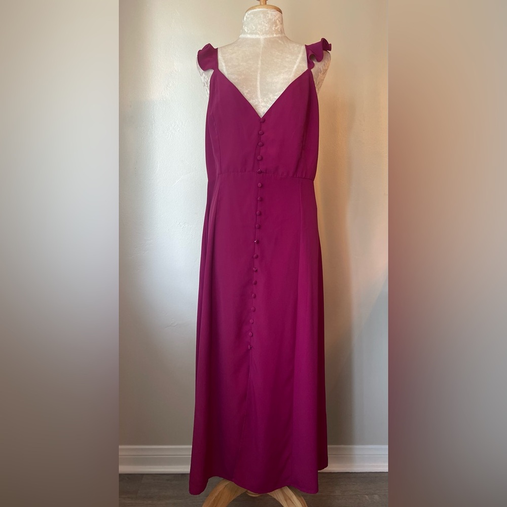 Forever 21 long dress in dark pink
